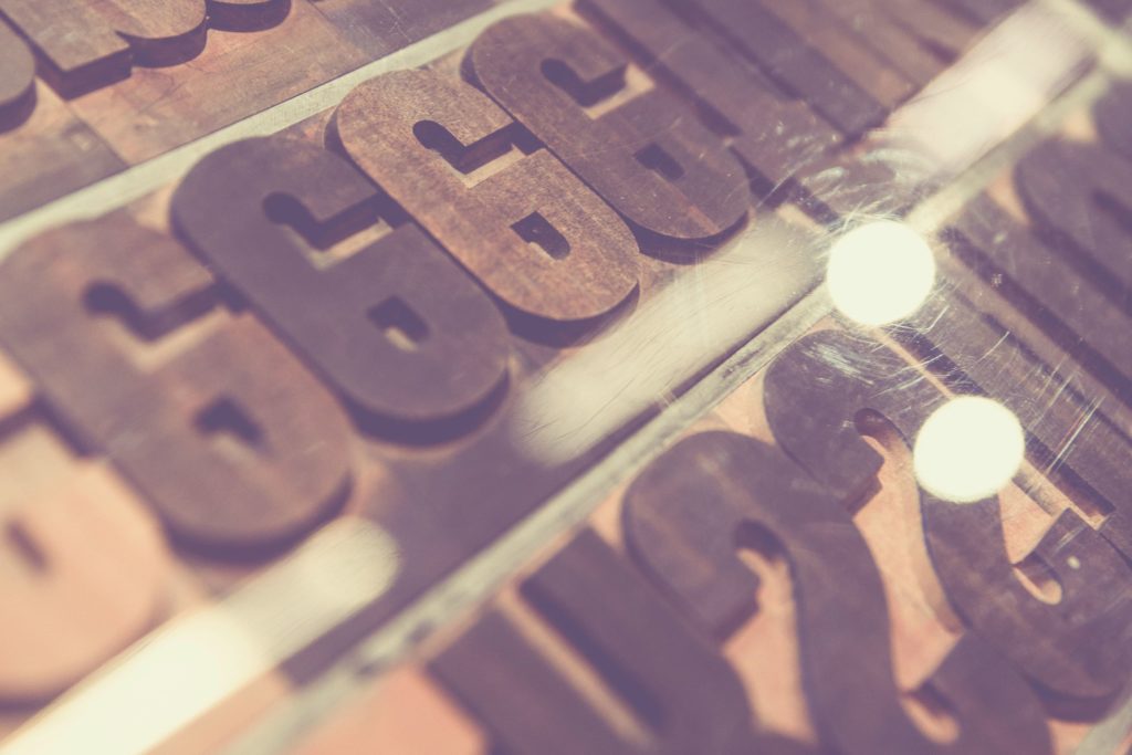 Wooden Board with Numbers