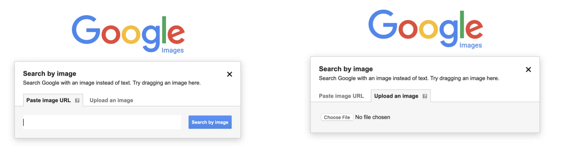 Google Image Search Options