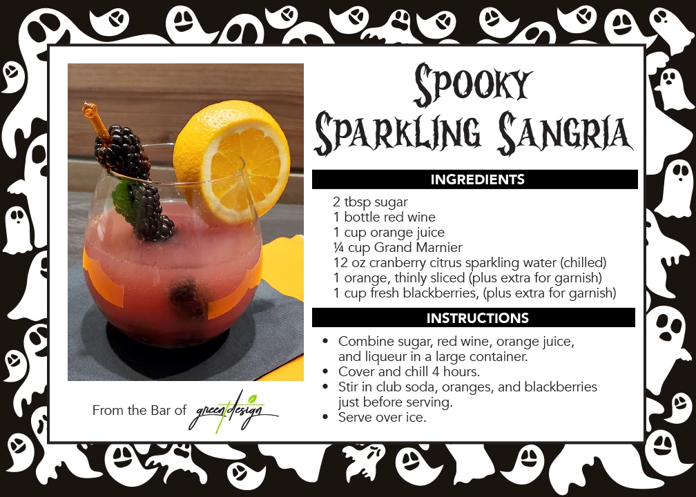 Spooky Sparkling Sangria - Creepy Cocktail Contest